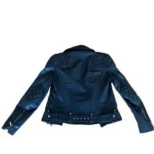 KAREN MILLEN レザージャケット ジップ ショート ブラック bkk07249_multi_xl?pdp.template